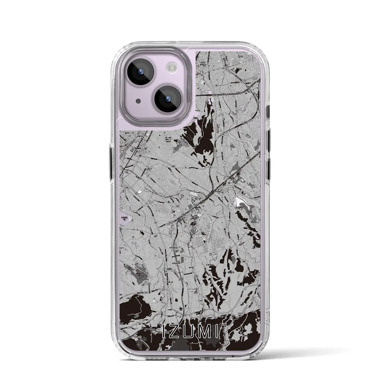 【和泉(大阪府)】地図柄iPhoneケース(MagSafeタイプ)