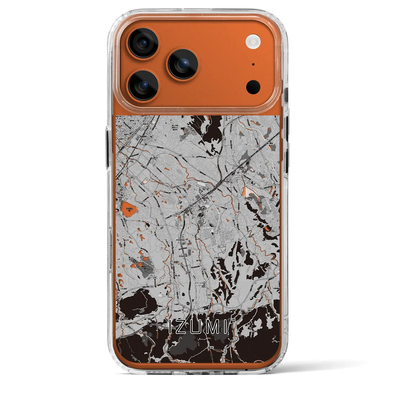 【和泉(大阪府)】地図柄iPhoneケース(MagSafeタイプ)