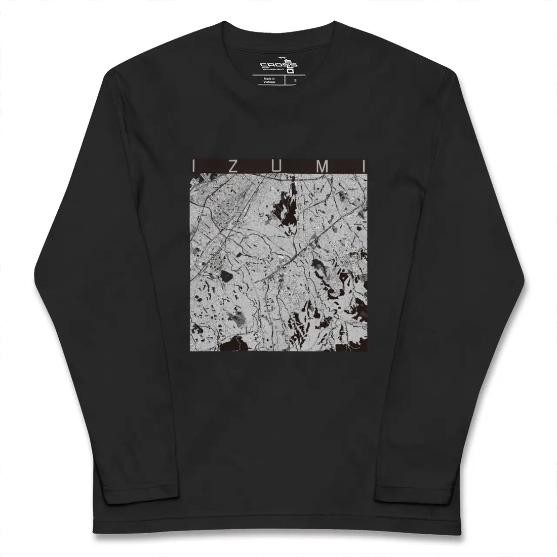 【和泉(大阪府)】地図柄ロングスリーブTシャツ