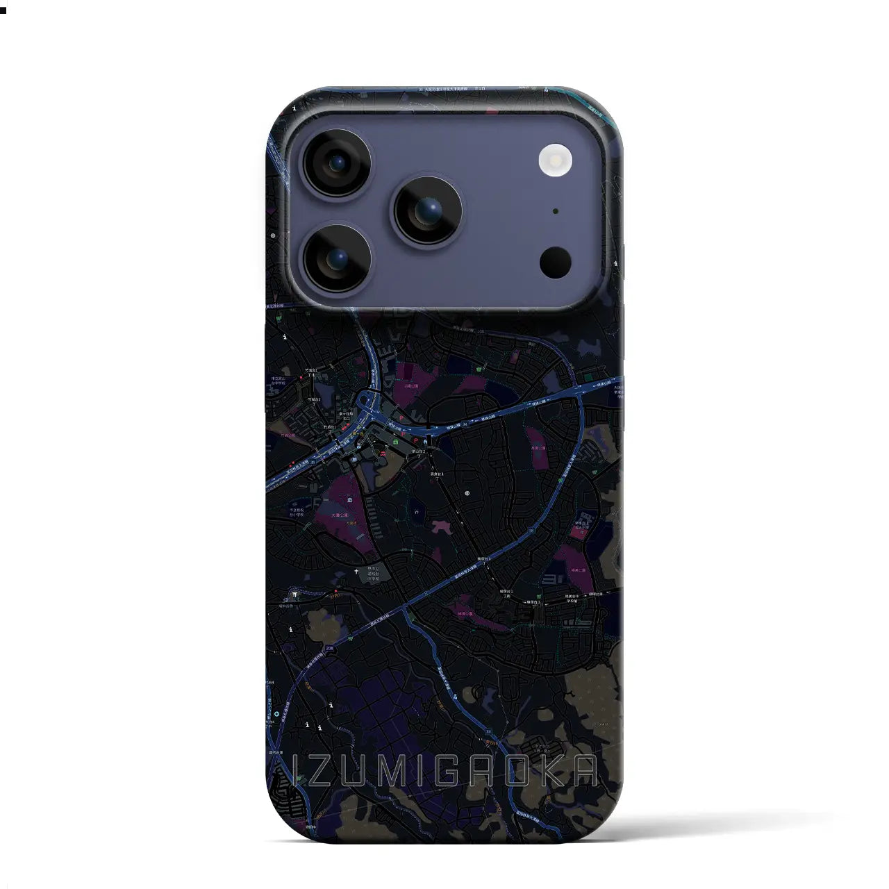 【泉ケ丘(大阪府)】地図柄iPhoneケース(バックカバータイプ)