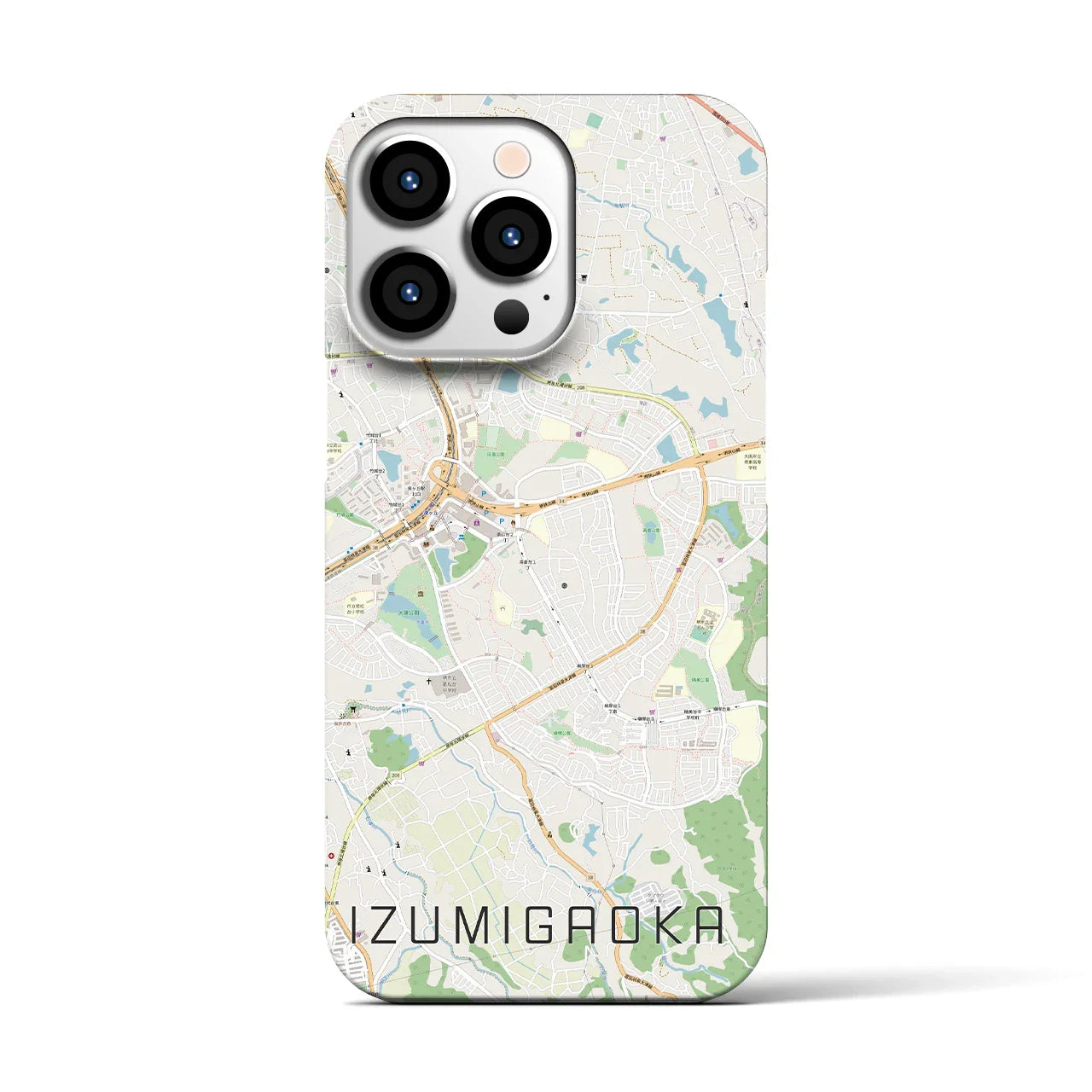 【泉ケ丘(大阪府)】地図柄iPhoneケース(バックカバータイプ)