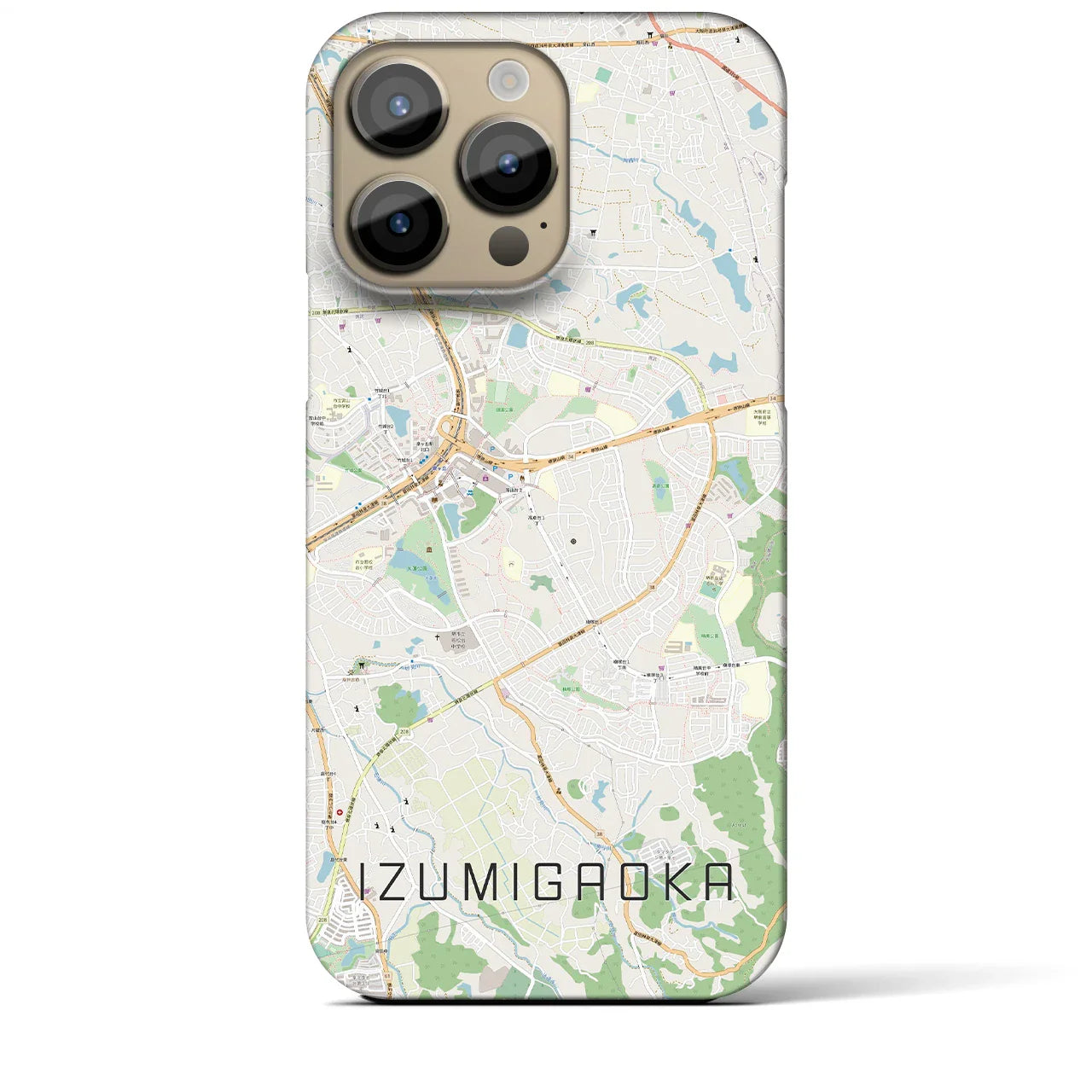 【泉ケ丘(大阪府)】地図柄iPhoneケース(バックカバータイプ)
