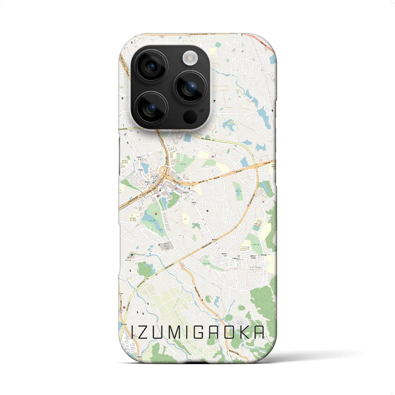 【泉ケ丘(大阪府)】地図柄iPhoneケース(バックカバータイプ)