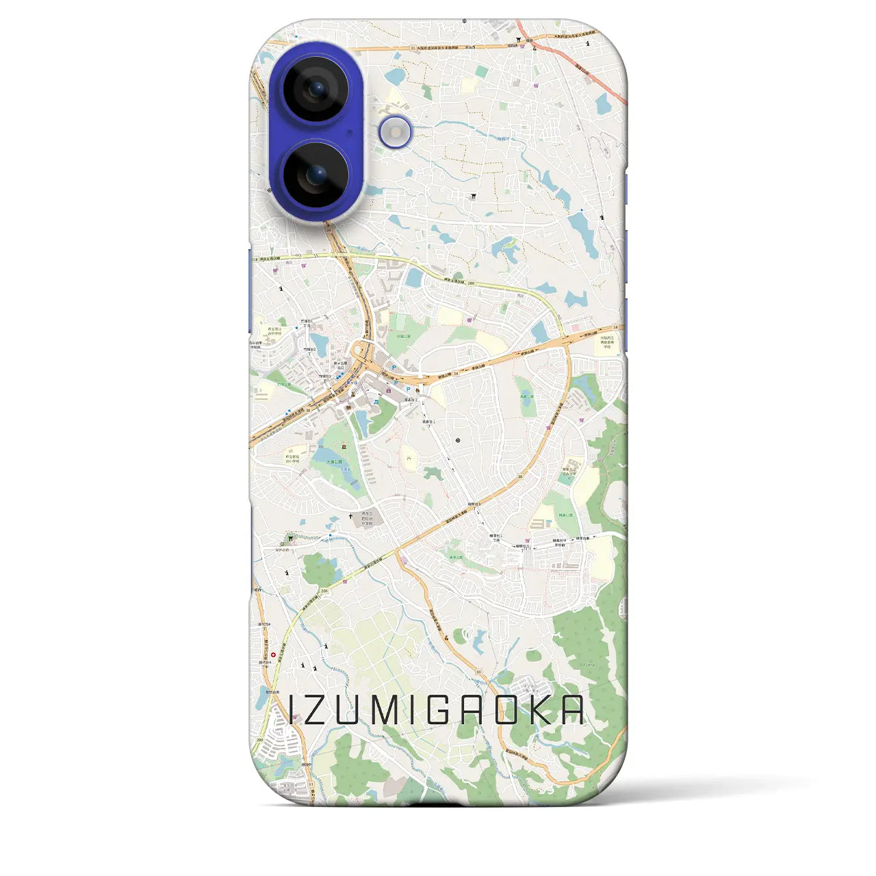 【泉ケ丘(大阪府)】地図柄iPhoneケース(バックカバータイプ)ナチュラル・iPhone 16 Pro Max 用