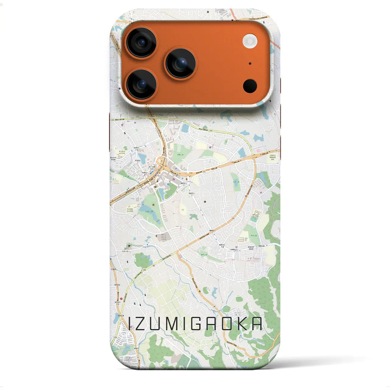 【泉ケ丘(大阪府)】地図柄iPhoneケース(バックカバータイプ)ナチュラル・iPhone 17 Pro Max 用