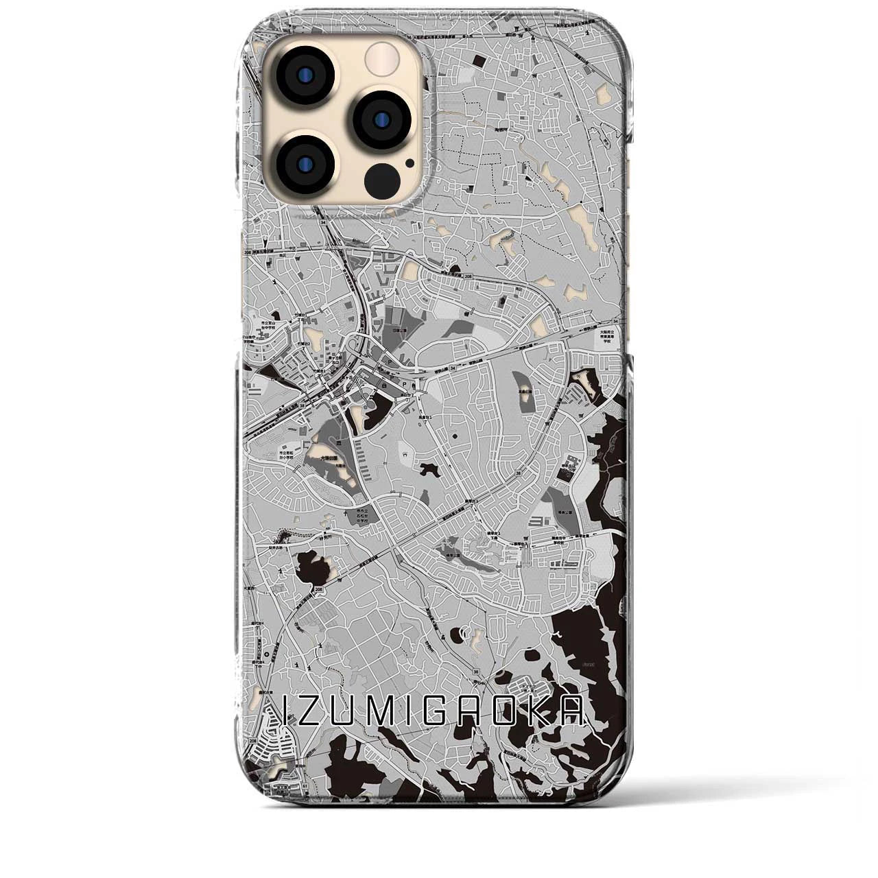 【泉ケ丘(大阪府)】地図柄iPhoneケース(クリアタイプ)