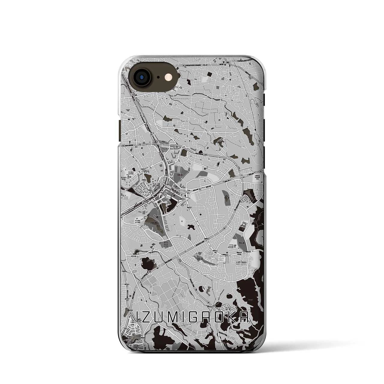 【泉ケ丘(大阪府)】地図柄iPhoneケース(クリアタイプ)