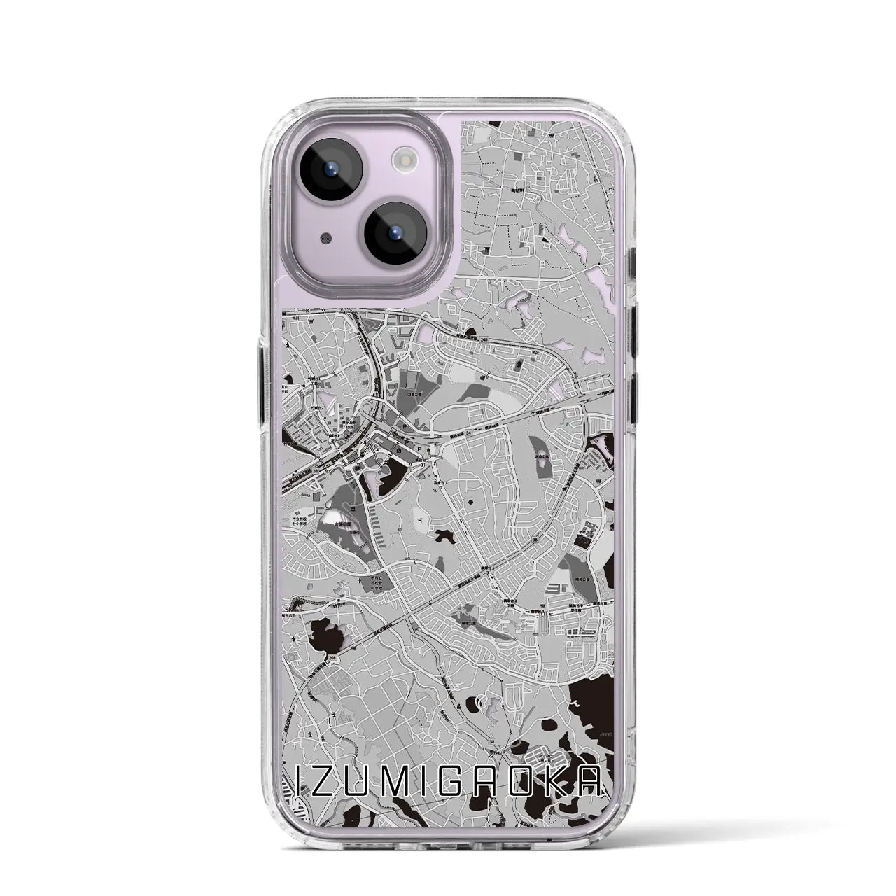 【泉ケ丘(大阪府)】地図柄iPhoneケース(MagSafeタイプ)
