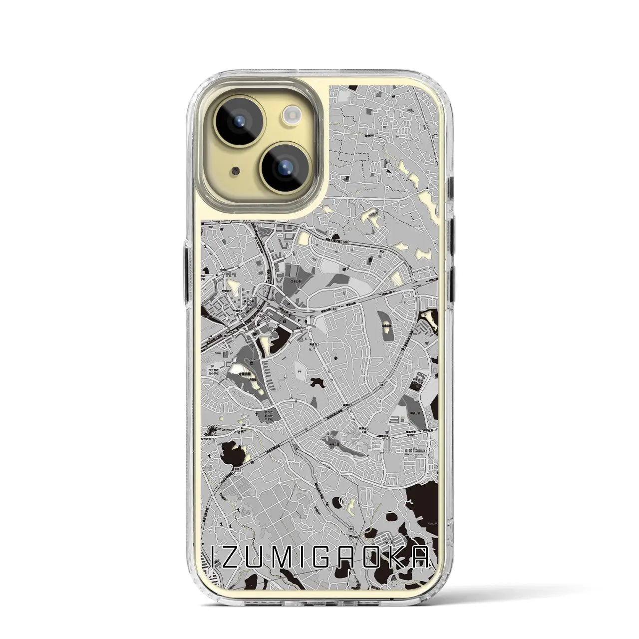 【泉ケ丘(大阪府)】地図柄iPhoneケース(MagSafeタイプ)