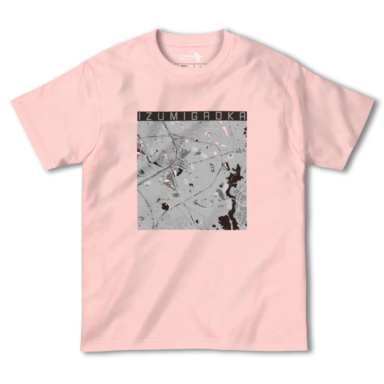 【泉ケ丘(大阪府)】地図柄ヘビーウェイトTシャツ