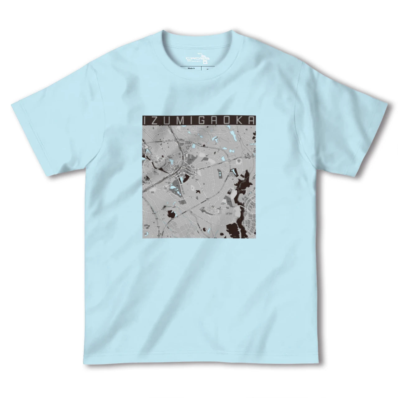 【泉ケ丘(大阪府)】地図柄ヘビーウェイトTシャツ