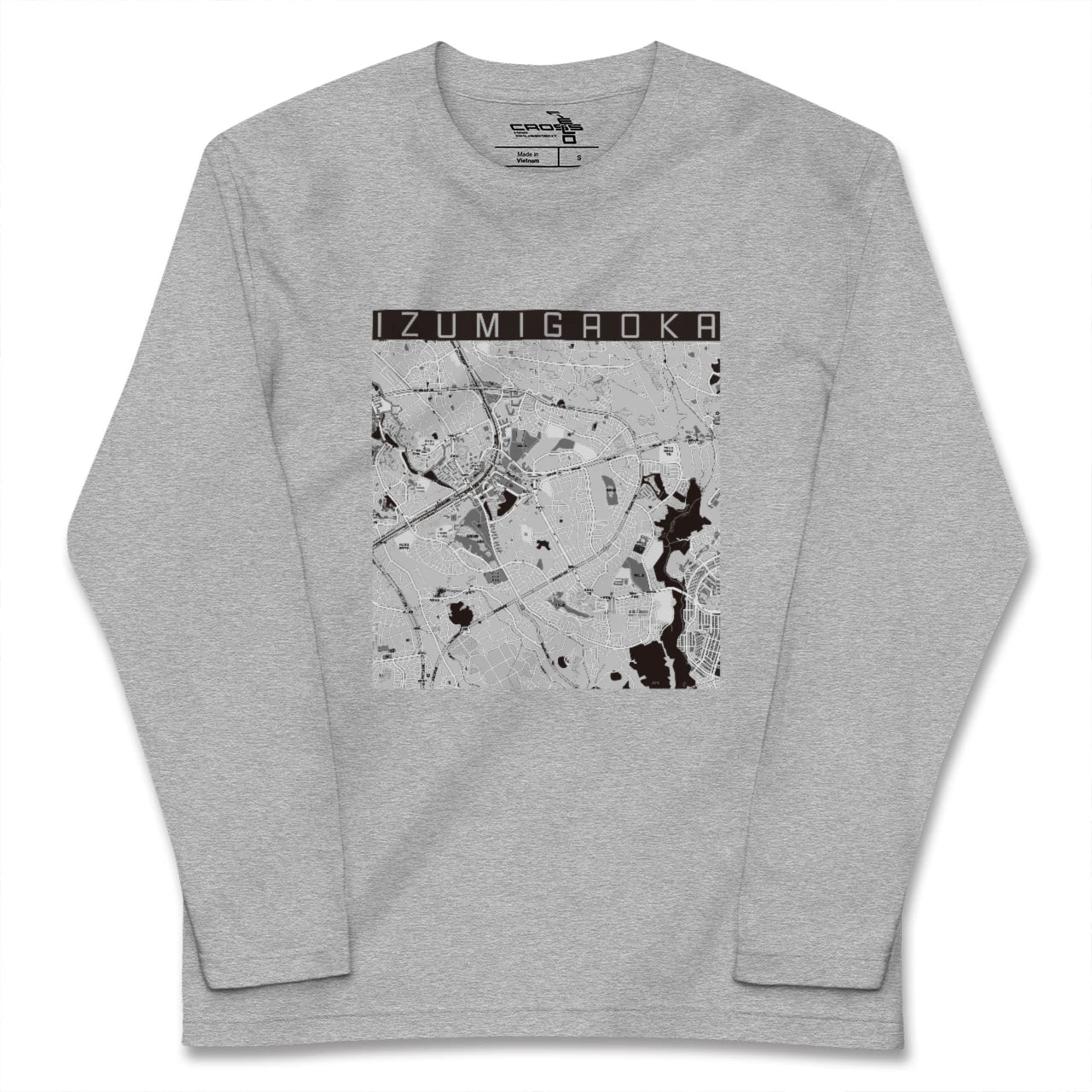 【泉ケ丘(大阪府)】地図柄ロングスリーブTシャツ