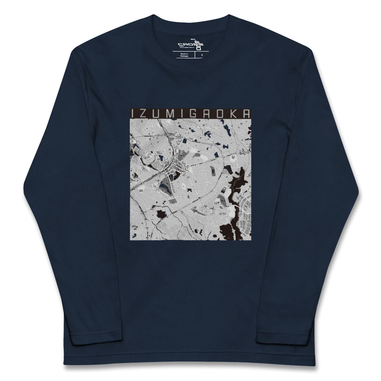 【泉ケ丘(大阪府)】地図柄ロングスリーブTシャツ