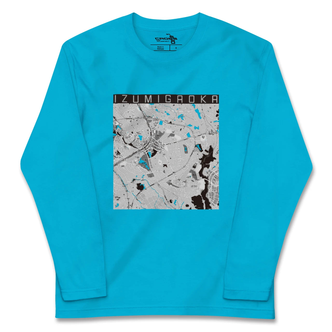 【泉ケ丘(大阪府)】地図柄ロングスリーブTシャツ
