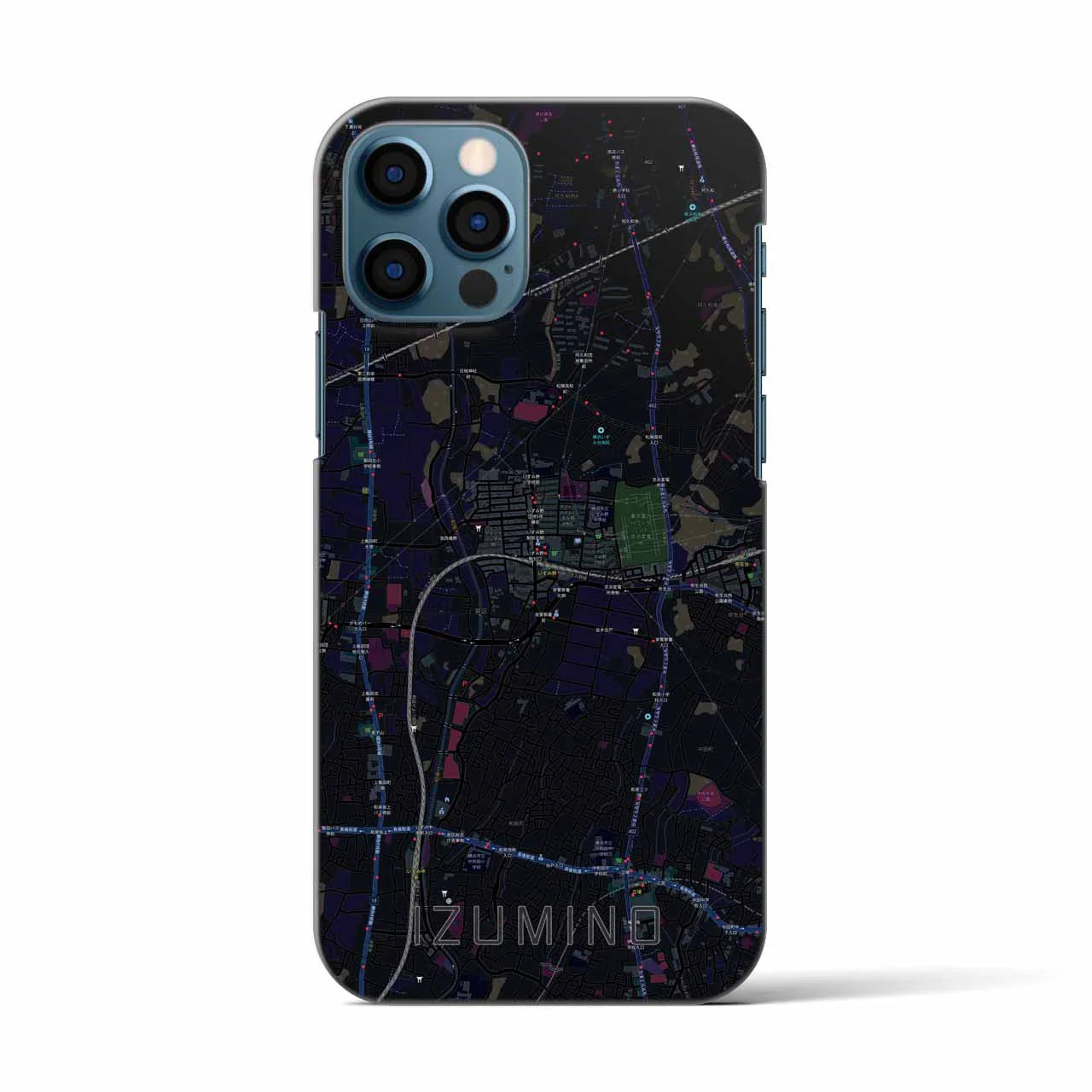 【いずみ野(神奈川県)】地図柄iPhoneケース(バックカバータイプ)