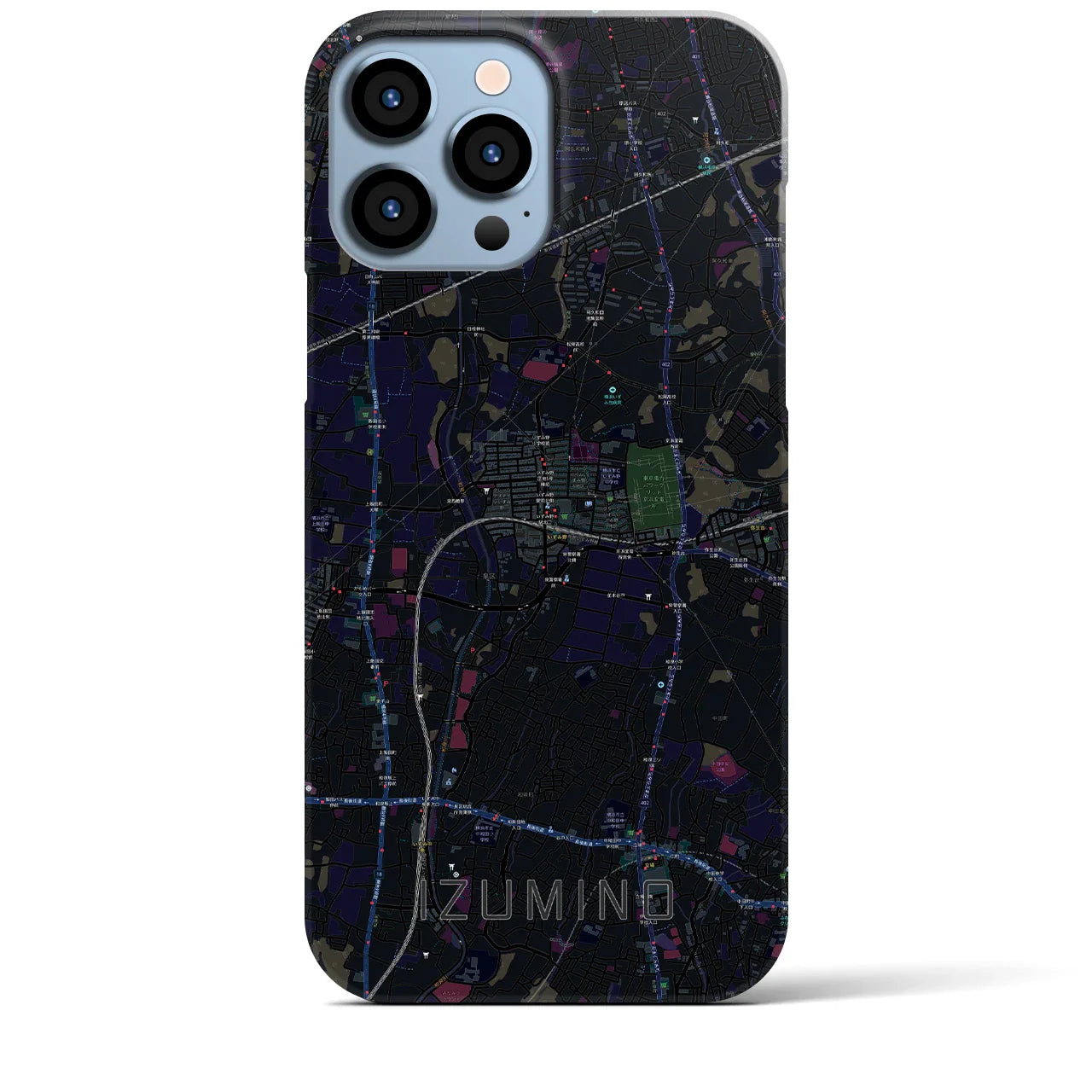 【いずみ野(神奈川県)】地図柄iPhoneケース(バックカバータイプ)