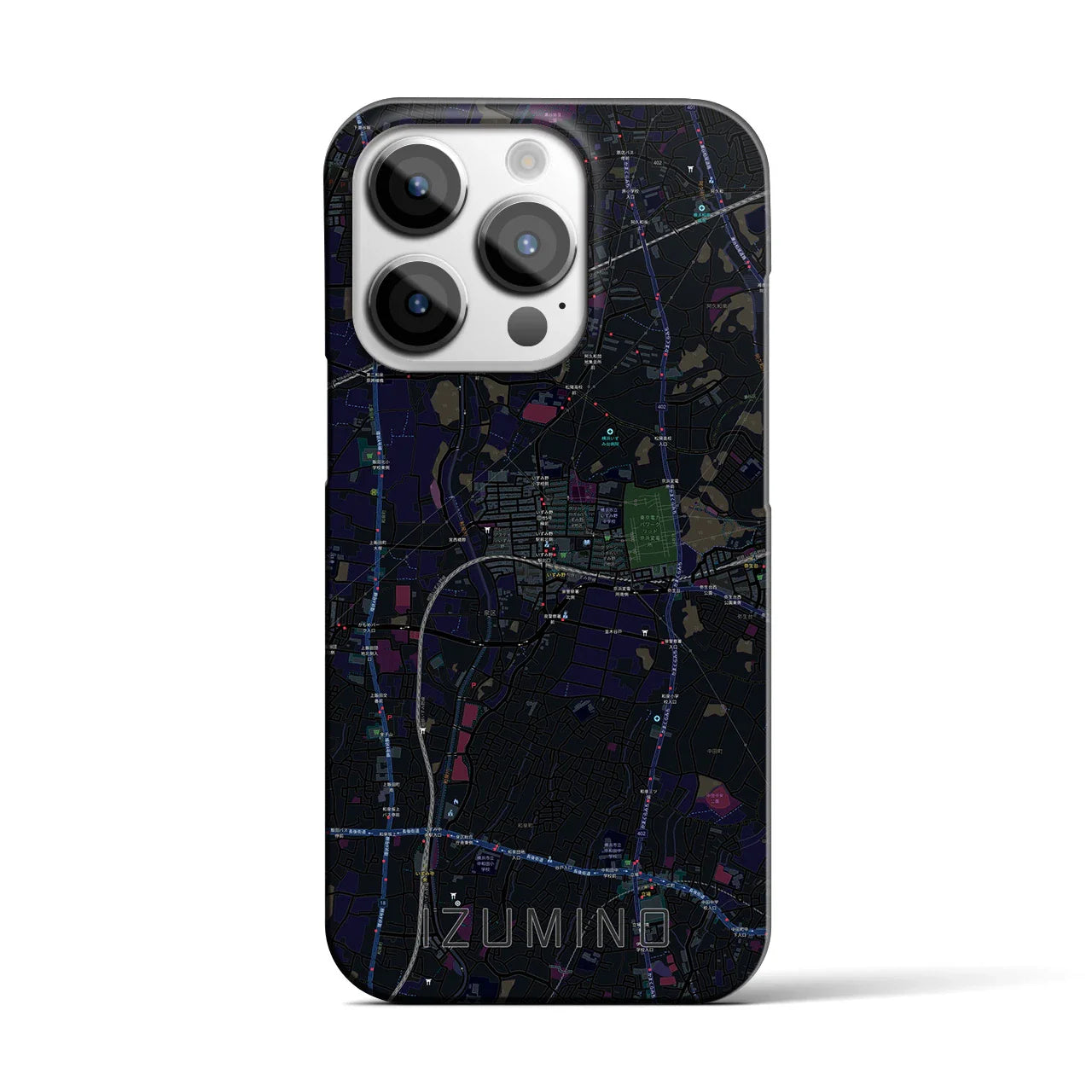 【いずみ野(神奈川県)】地図柄iPhoneケース(バックカバータイプ)