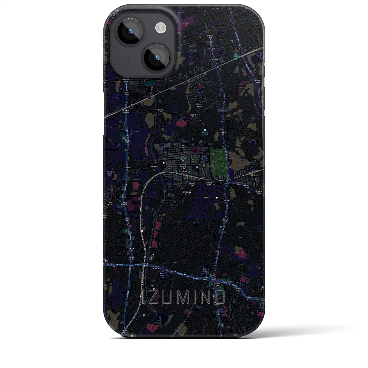 【いずみ野(神奈川県)】地図柄iPhoneケース(バックカバータイプ)