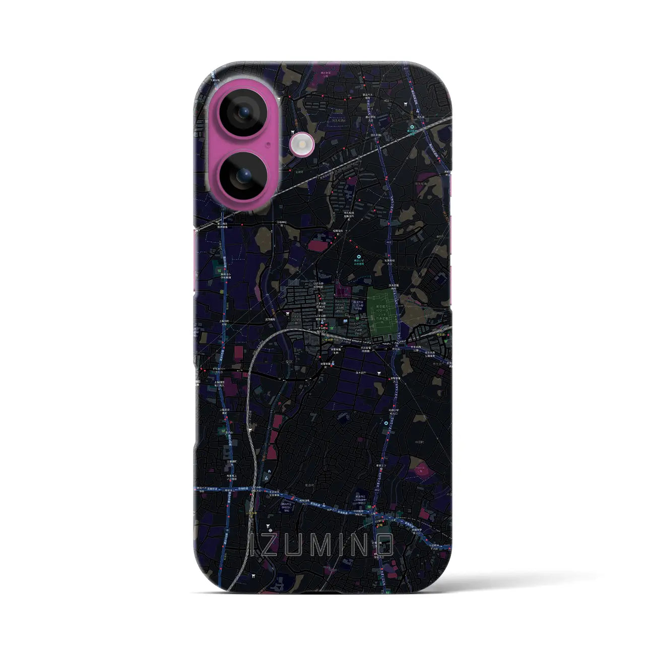 【いずみ野(神奈川県)】地図柄iPhoneケース(バックカバータイプ)