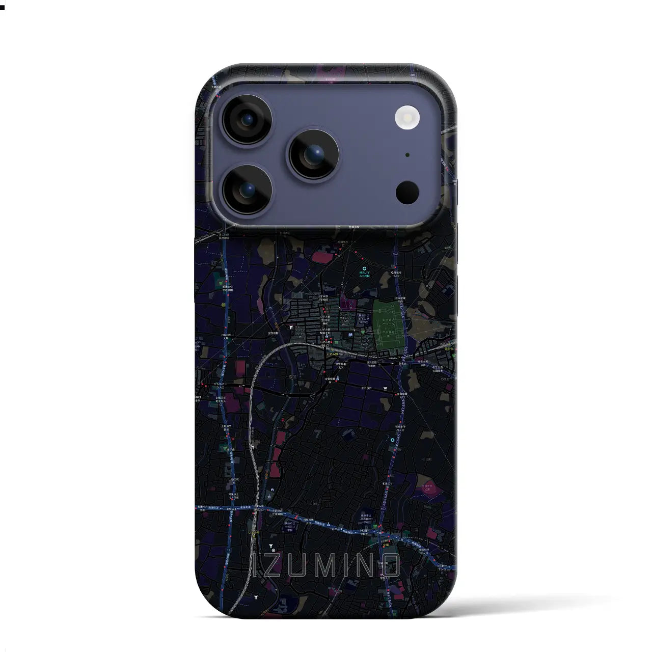 【いずみ野(神奈川県)】地図柄iPhoneケース(バックカバータイプ)