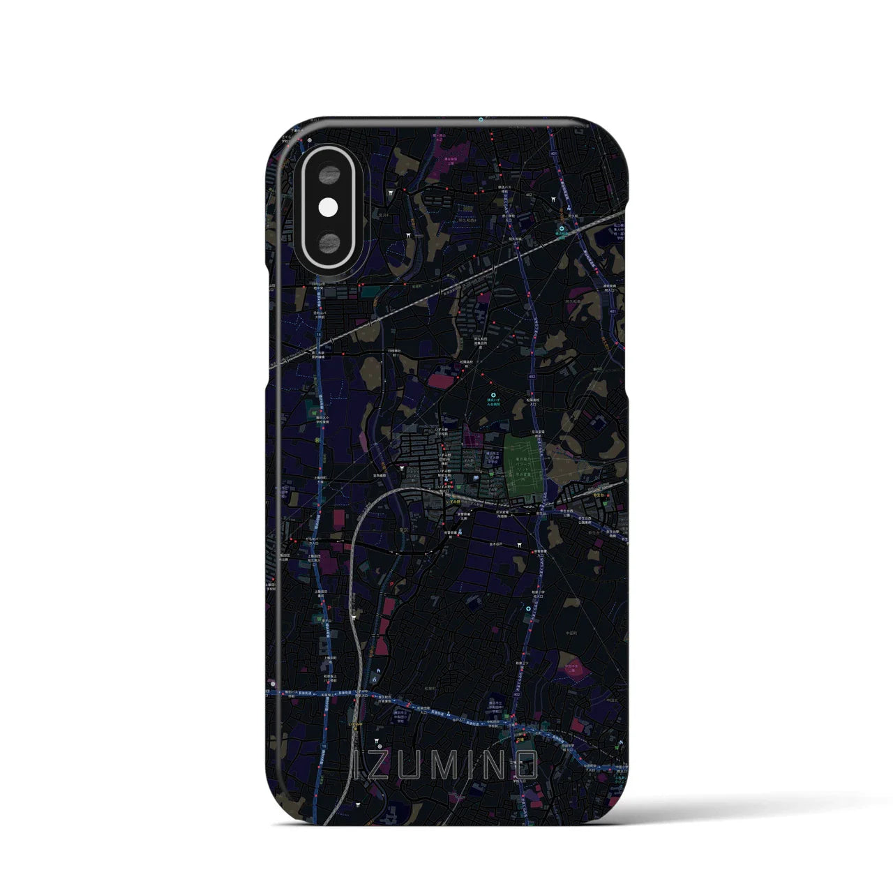 【いずみ野(神奈川県)】地図柄iPhoneケース(バックカバータイプ)