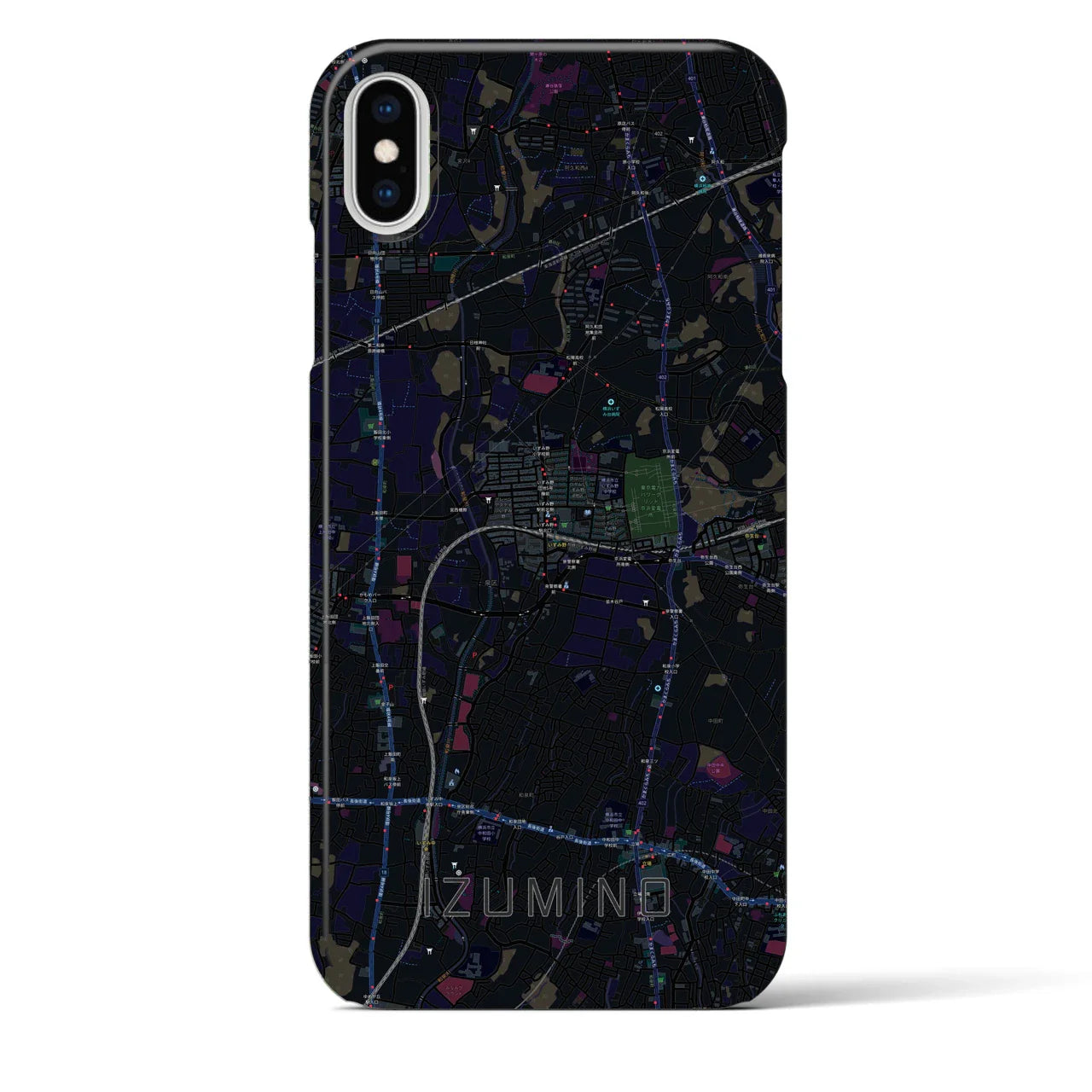 【いずみ野(神奈川県)】地図柄iPhoneケース(バックカバータイプ)