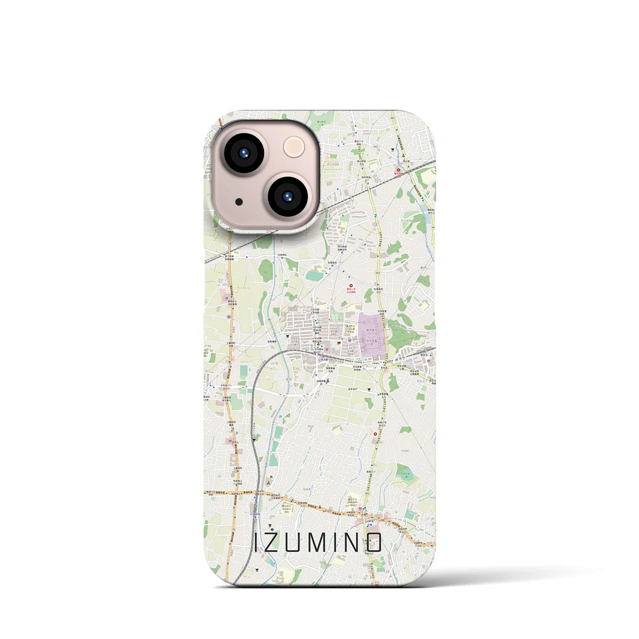 【いずみ野(神奈川県)】地図柄iPhoneケース(バックカバータイプ)