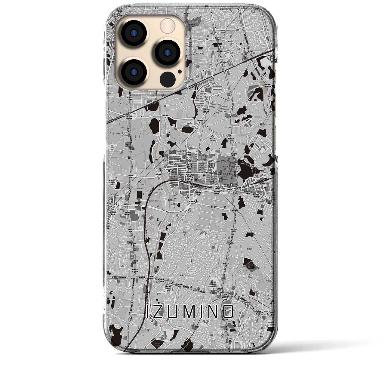 【いずみ野(神奈川県)】地図柄iPhoneケース(クリアタイプ)