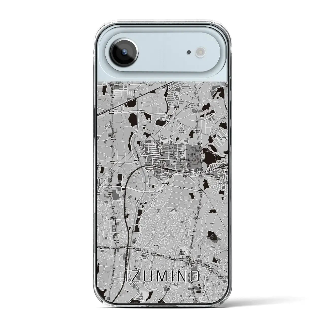 【いずみ野(神奈川県)】地図柄iPhoneケース(クリアタイプ)