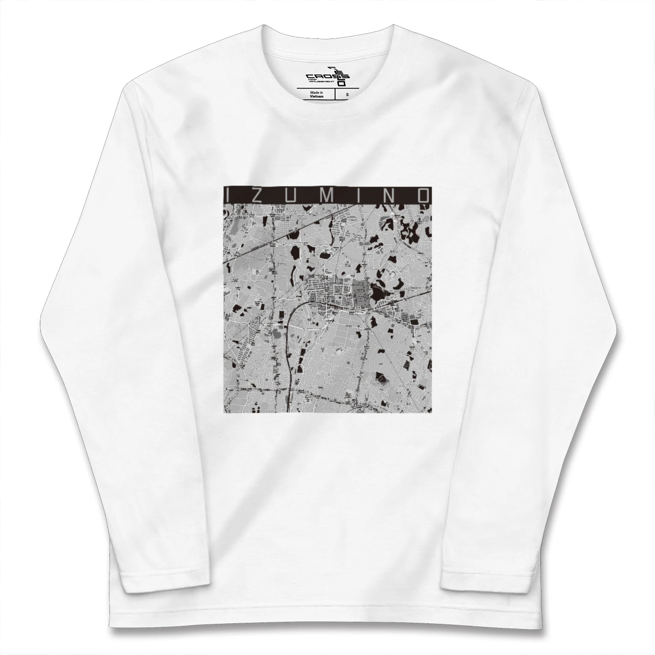 【いずみ野(神奈川県)】地図柄ロングスリーブTシャツ