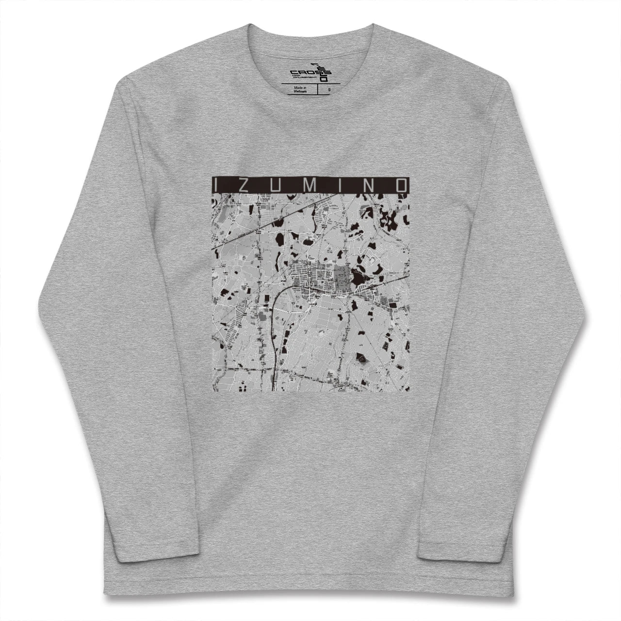 【いずみ野(神奈川県)】地図柄ロングスリーブTシャツ