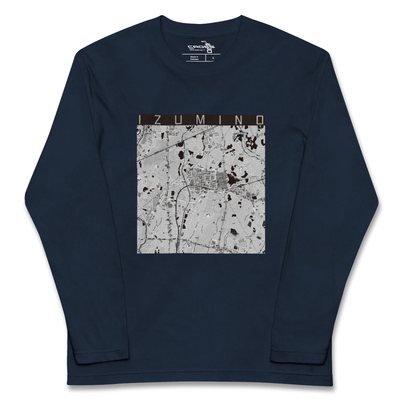 【いずみ野(神奈川県)】地図柄ロングスリーブTシャツ