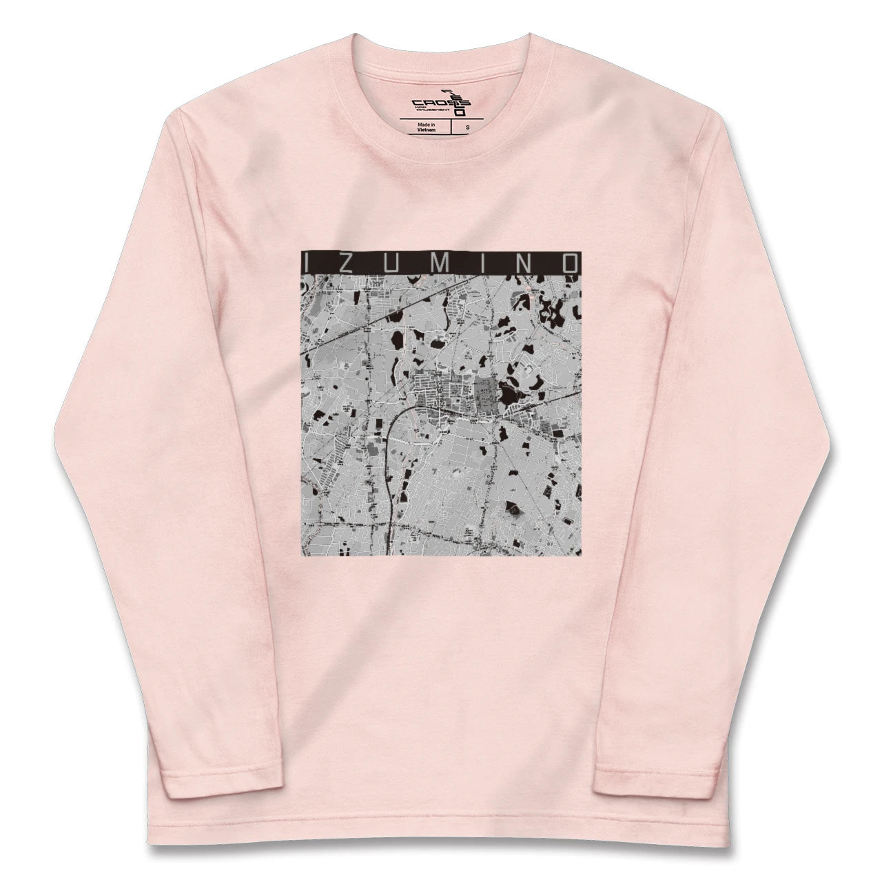 【いずみ野(神奈川県)】地図柄ロングスリーブTシャツ
