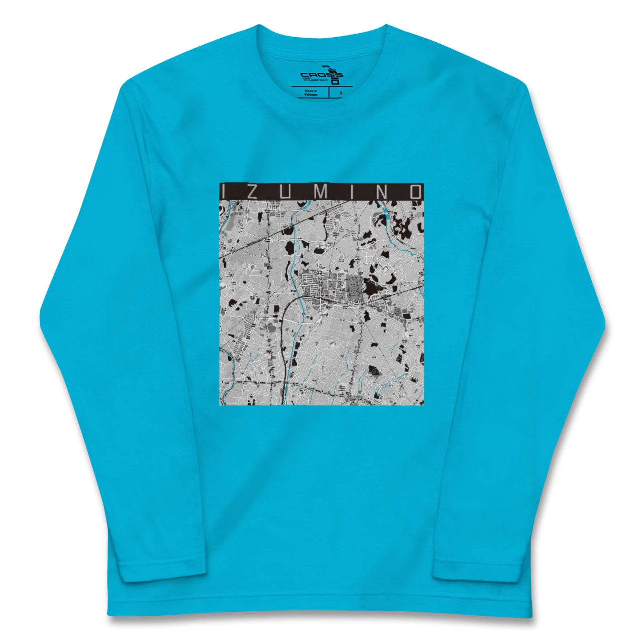 【いずみ野(神奈川県)】地図柄ロングスリーブTシャツ