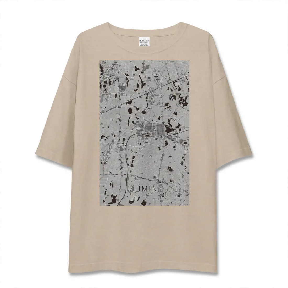 【いずみ野(神奈川県)】地図柄ビッグシルエットTシャツ