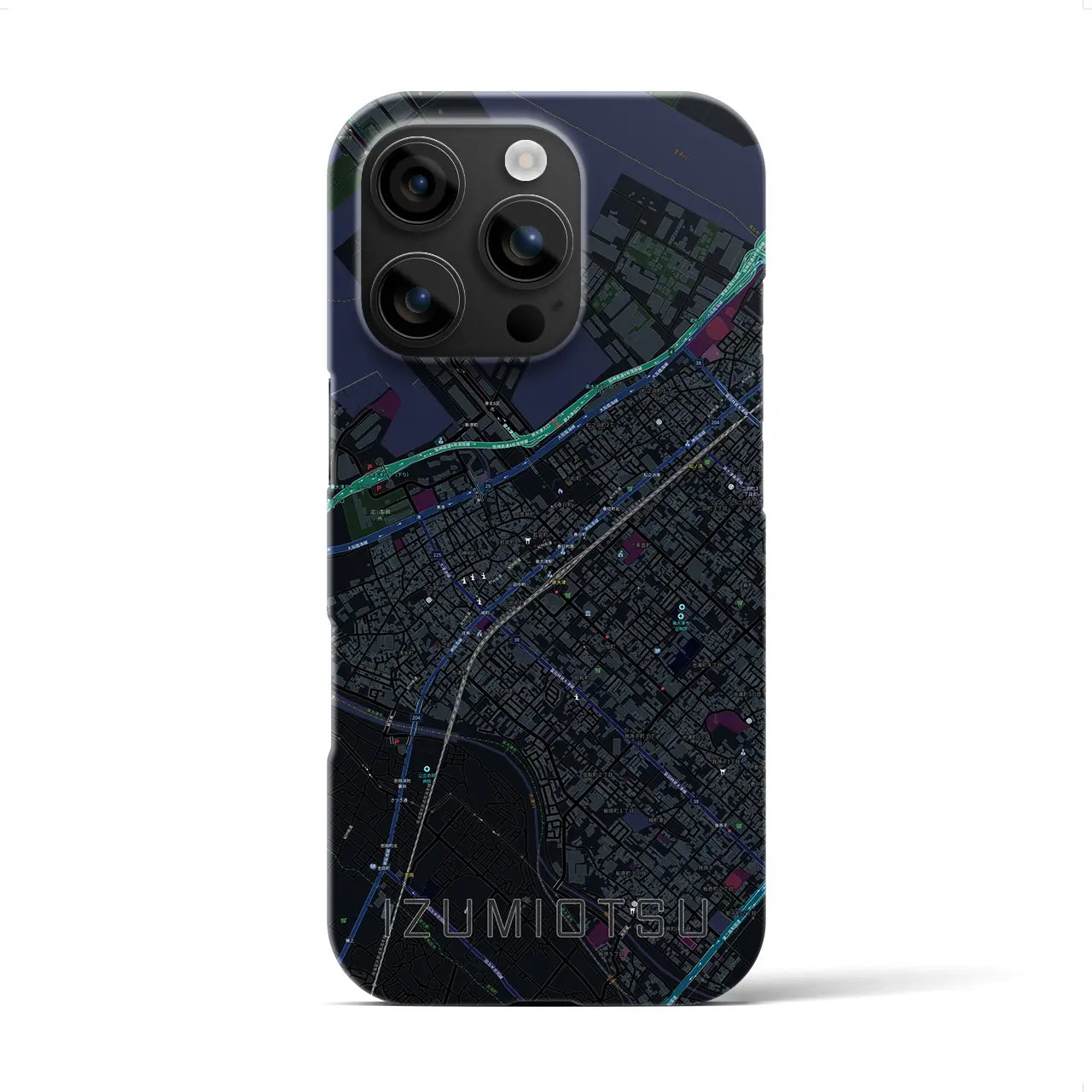 【泉大津(大阪府)】地図柄iPhoneケース(バックカバータイプ)