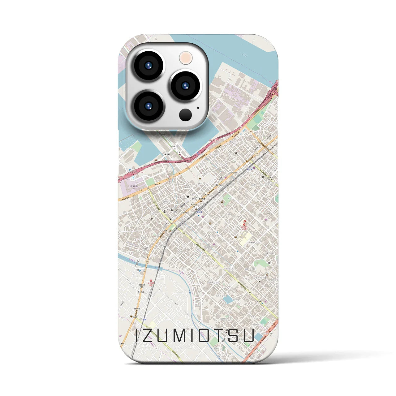 【泉大津(大阪府)】地図柄iPhoneケース(バックカバータイプ)