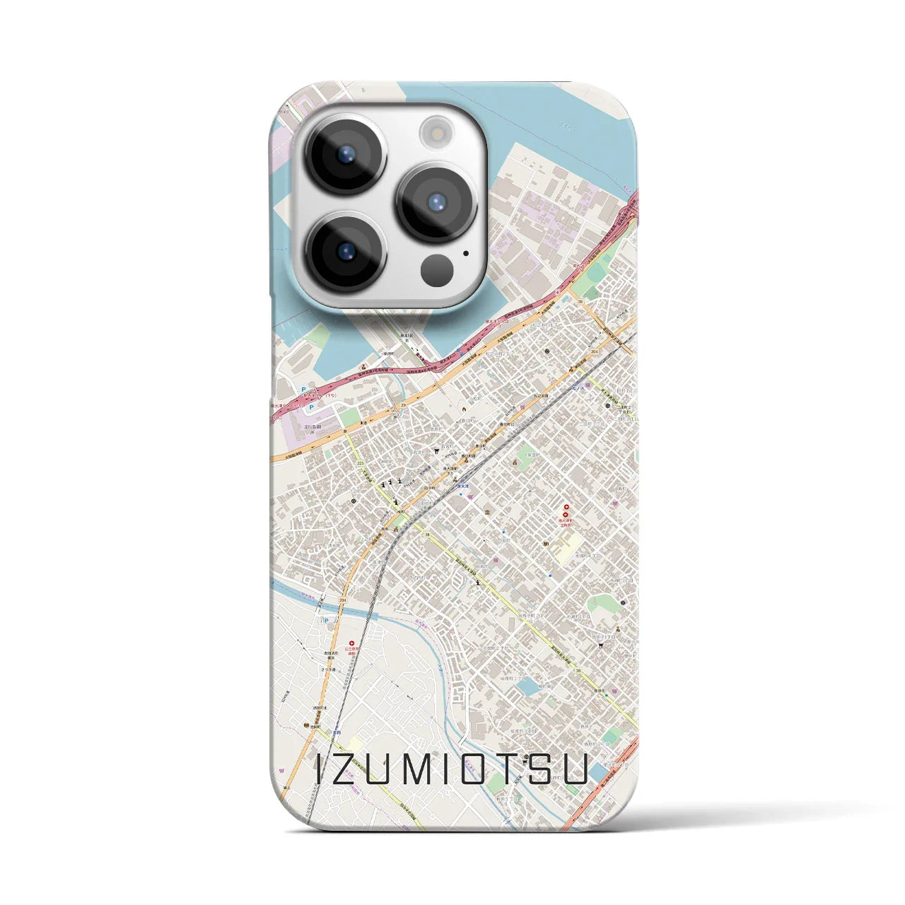 【泉大津(大阪府)】地図柄iPhoneケース(バックカバータイプ)