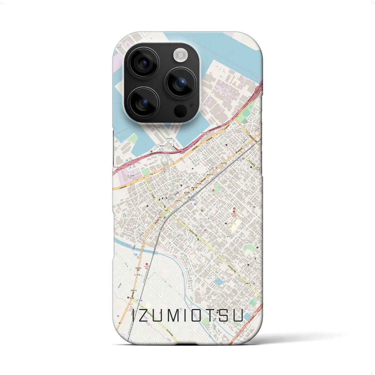 【泉大津(大阪府)】地図柄iPhoneケース(バックカバータイプ)