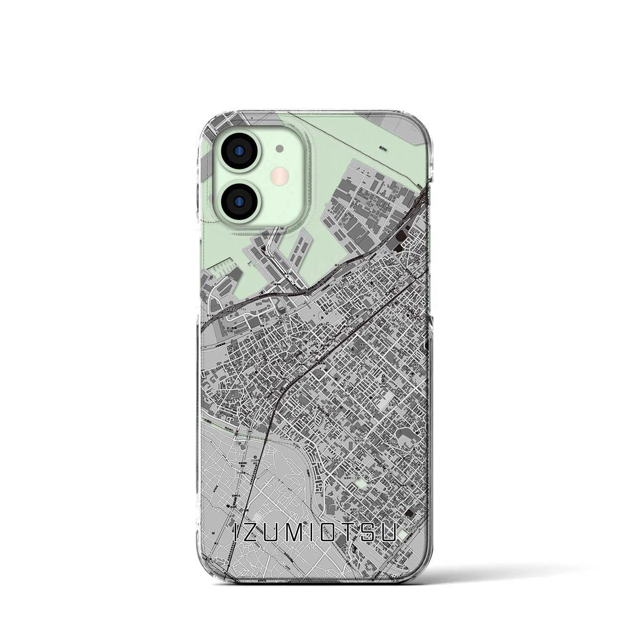 【泉大津(大阪府)】地図柄iPhoneケース(クリアタイプ)