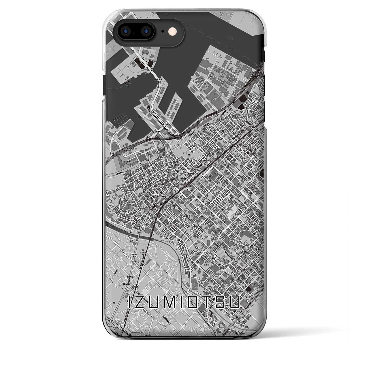 【泉大津(大阪府)】地図柄iPhoneケース(クリアタイプ)