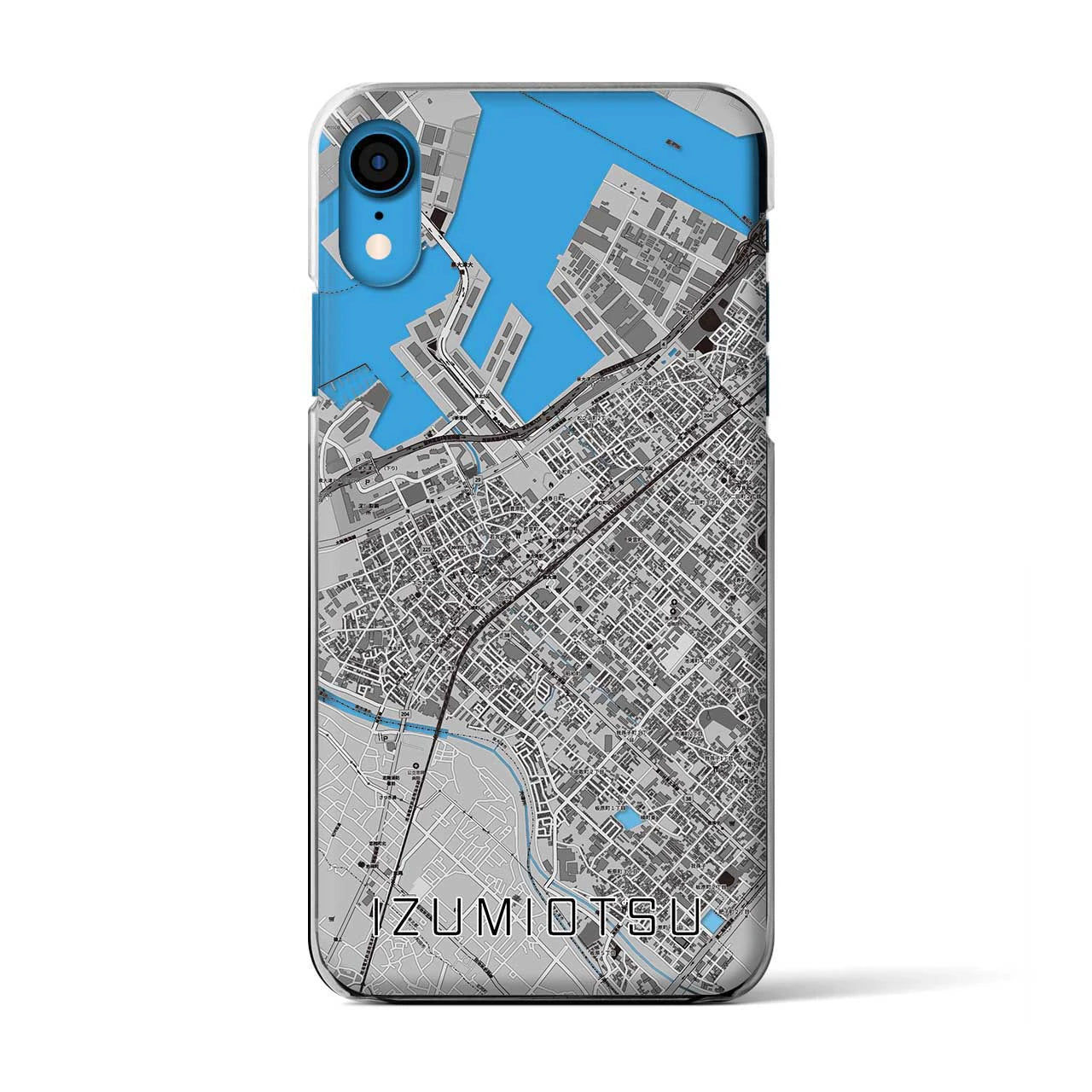 【泉大津(大阪府)】地図柄iPhoneケース(クリアタイプ)