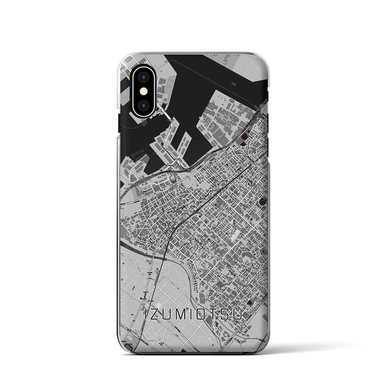 【泉大津(大阪府)】地図柄iPhoneケース(クリアタイプ)