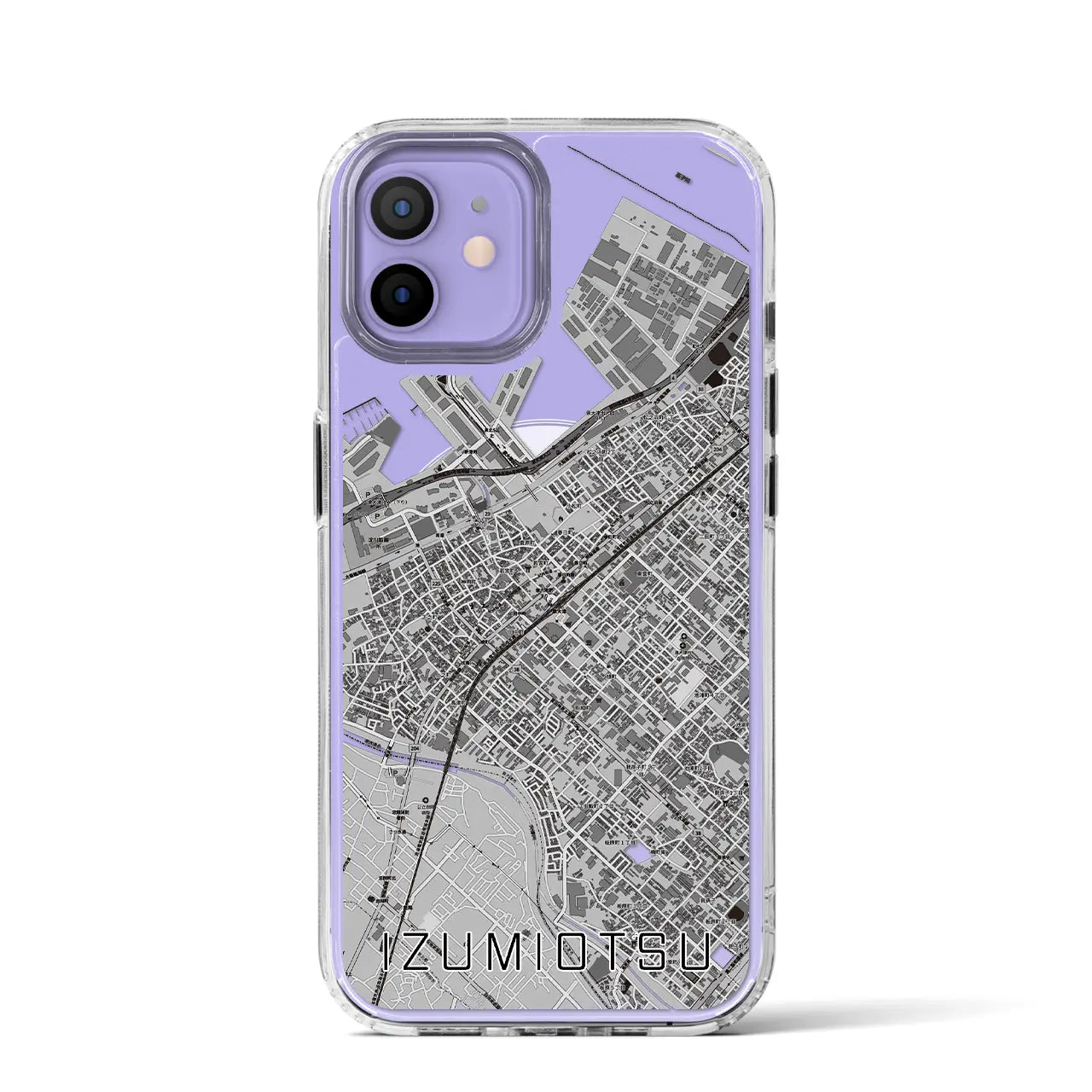 【泉大津(大阪府)】地図柄iPhoneケース(MagSafeタイプ)