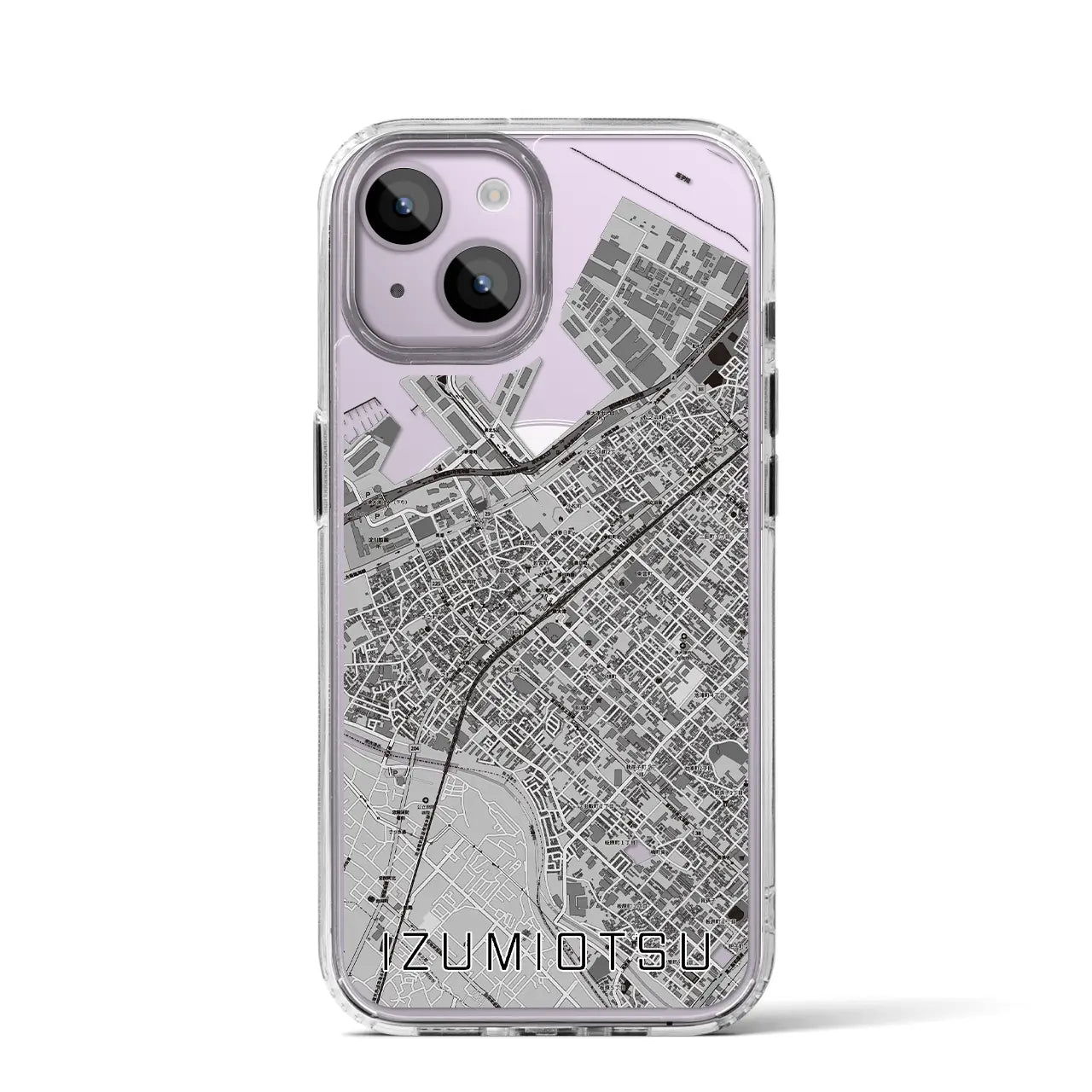 【泉大津(大阪府)】地図柄iPhoneケース(MagSafeタイプ)