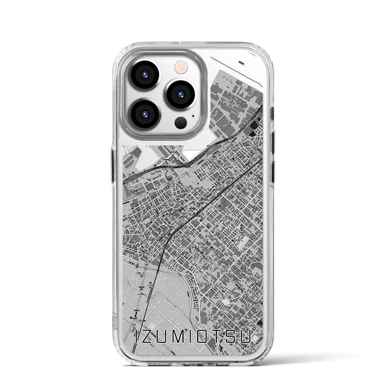 【泉大津(大阪府)】地図柄iPhoneケース(MagSafeタイプ)