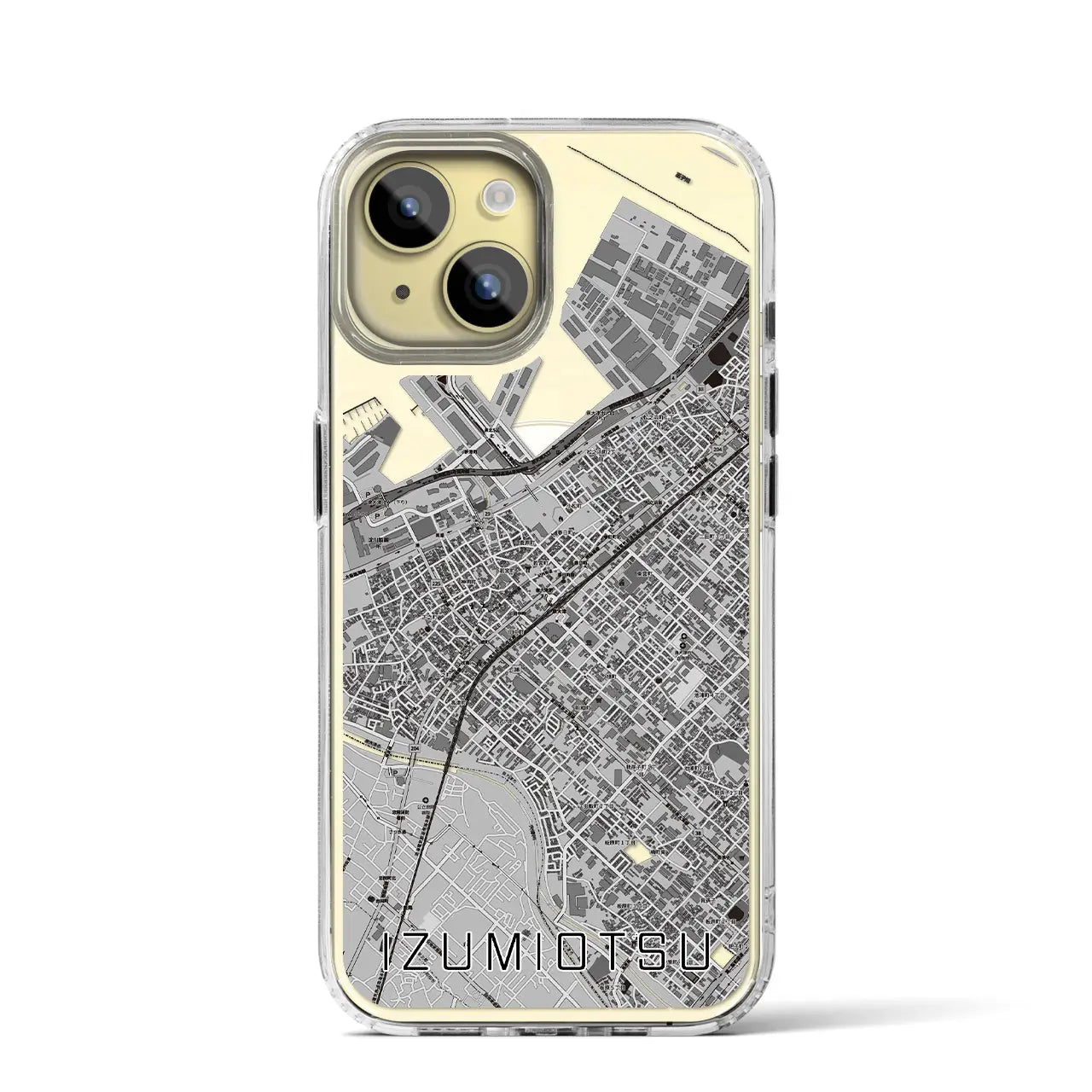 【泉大津(大阪府)】地図柄iPhoneケース(MagSafeタイプ)