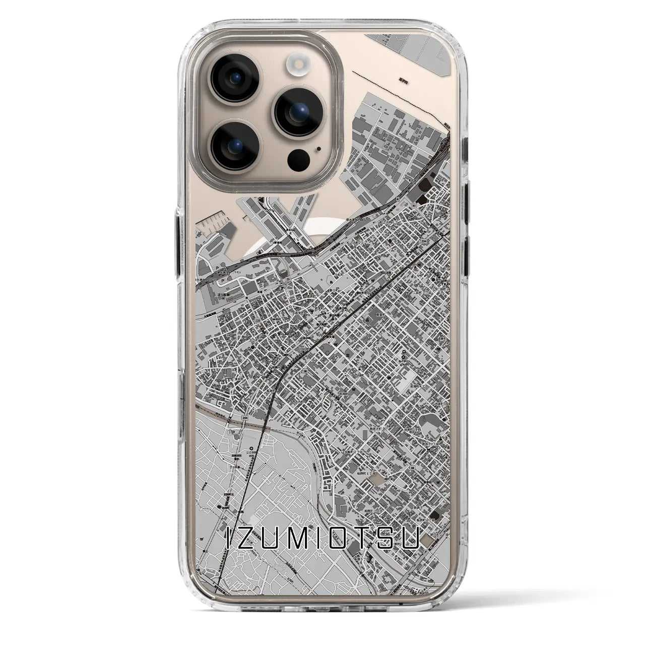 【泉大津(大阪府)】地図柄iPhoneケース(MagSafeタイプ)