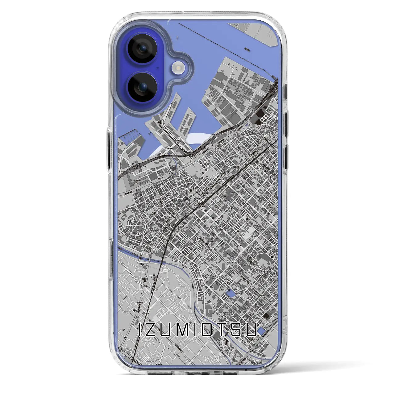 【泉大津(大阪府)】地図柄iPhoneケース(MagSafeタイプ)