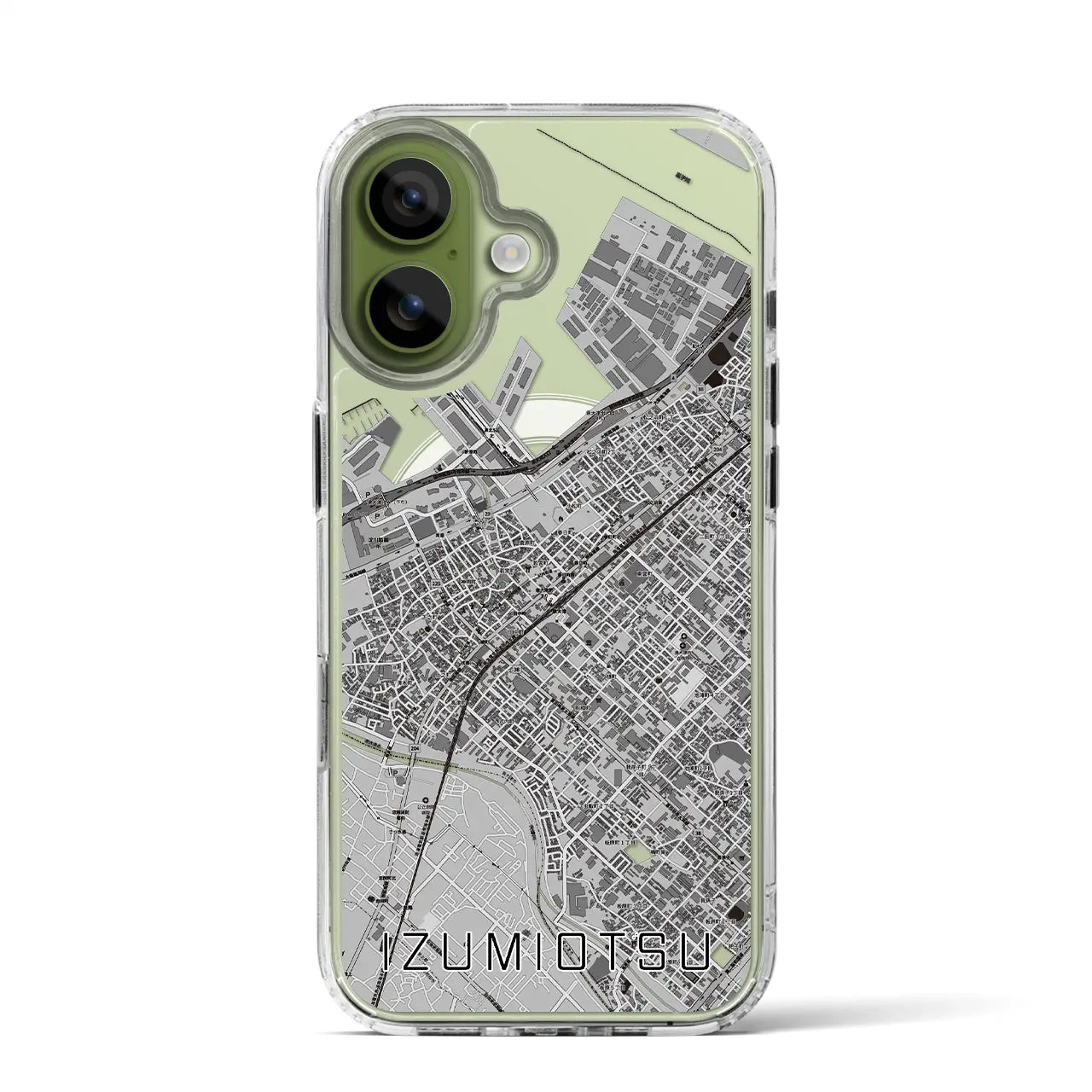【泉大津(大阪府)】地図柄iPhoneケース(MagSafeタイプ)